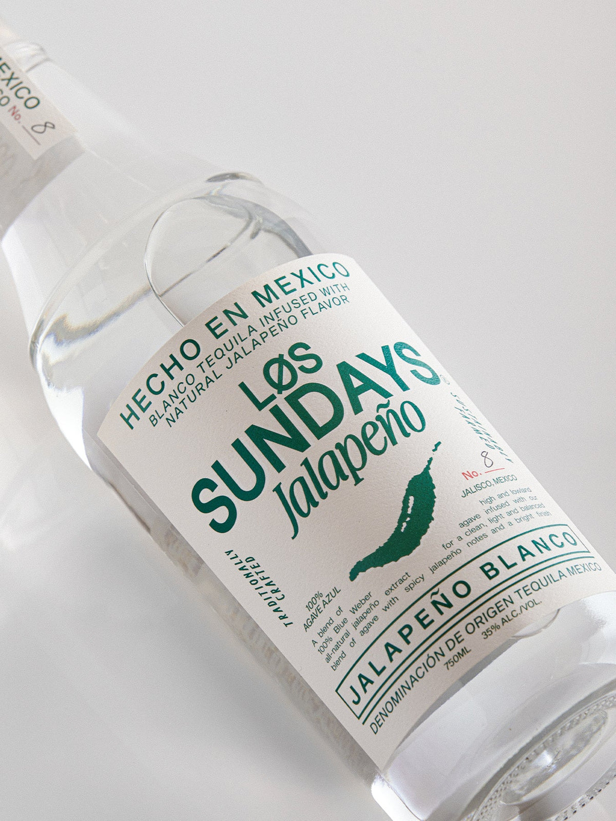 Los Sundays Tequila Jalapeño Blanco - 700ML